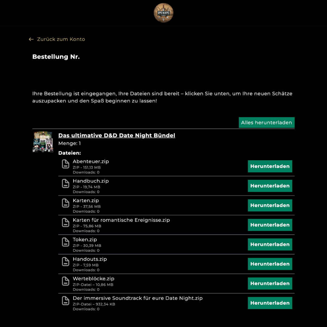Download-Anleitung – Das ultimative D&D Date Night Bündel